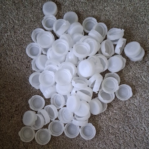 100 small white plastic bottle - small,