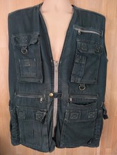 Vintage Orvis dark green vented fishing/hunting vest. Mens Large. DN2097