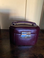 Vintage Dulwich Designs Small Travel Genuine Leather Jewellery Box Lockable