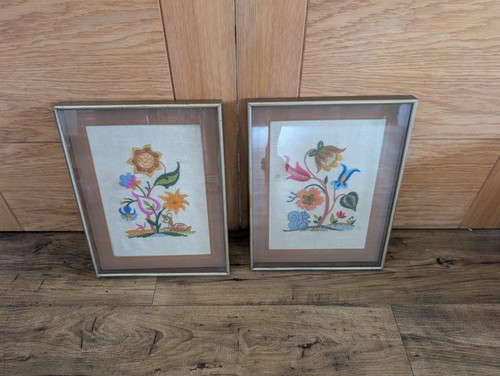 Pair vintage retro - vintage, framed