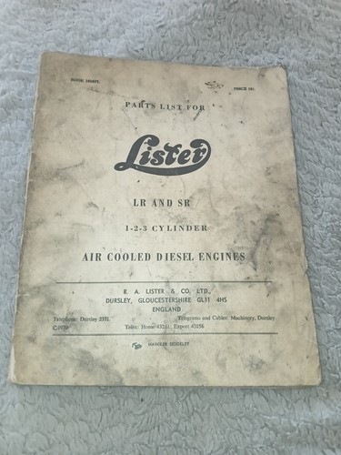 Parts list lister and sr - list,