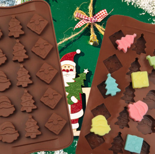 Christmas tree silicone mould - silicone,