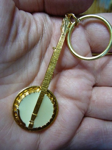 Banjo key chain ring - banjo,