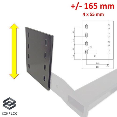 Side mounting plates - , for