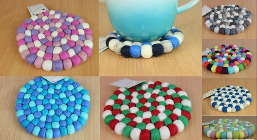 20cm handmade felt coasters - felt,