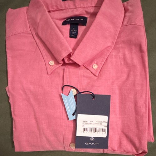 Gant men pink oxford cotton - men's,