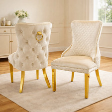 Pair of Cream Victoria Plush
