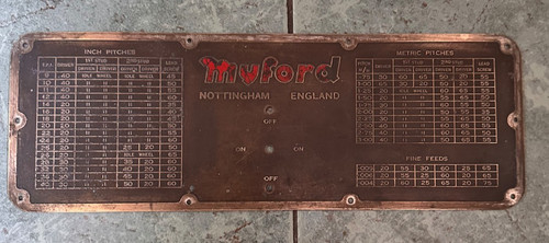 Myford lathe stand thread - myford,