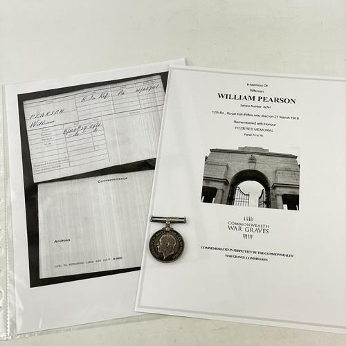 Ww1 british war medal rifleman - medal,