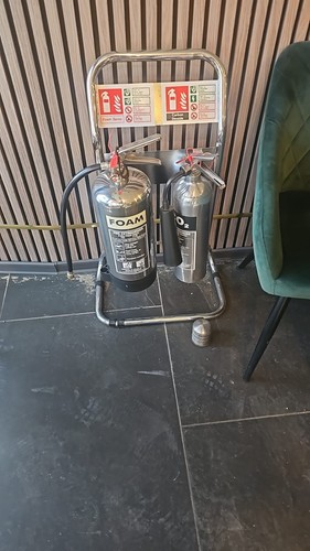 Foam and co2 extinguishers - foam,