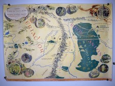Vintage Pauline Baynes Map