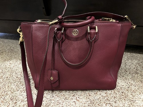 Tory burch burgundy satchel - tory,
