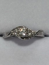 White Gold Diamond Ring 18ct