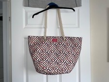 JOULES LADIES BEACH TOTE SHOPPER BAG WITH ROPE DESIGN HANDLE VGC