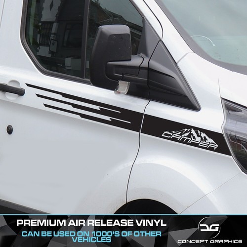 Camper side stripes decal - x2,