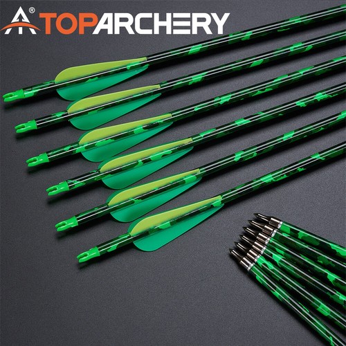 12x archery carbon arrows - 30",