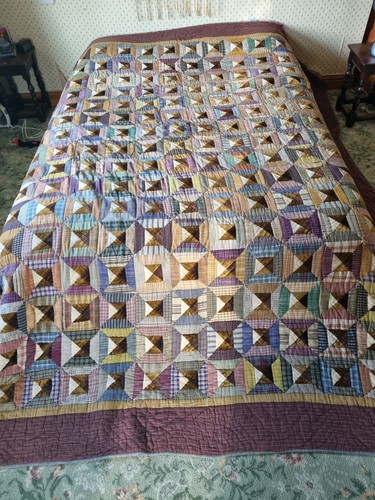 King size patchwork quilt - size, bed