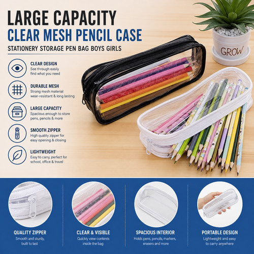 Large capacity clear mesh - large,