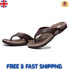 Men's Orthopedic Massage Beach Slippers Arch Support Non-Slip Flip Flops Sandals