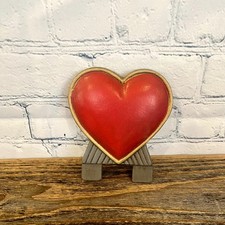 Heart  Doorknocker Cover Red Cast Iron Interchangeble Midwest Of Cannon Falls