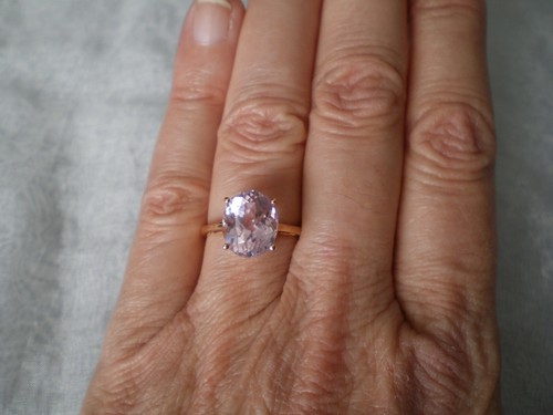 Mawi kunzite oval ring 92 - oval, ring,