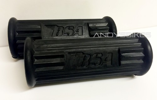 Black footrest rubbers - black,
