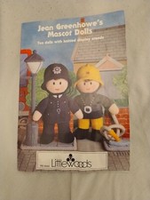 Jean Greenhowe Toy Knitting pattern~ Mascot Dolls~ 10 Dolls With Display Stands