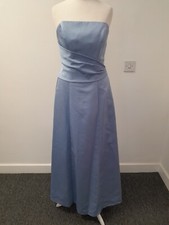 Mori Lee Bridesmaid Prom Dress Boned Top Strapless with matching shawl, UK 9/10