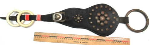 Vtg horse harness leather line - vtg,
