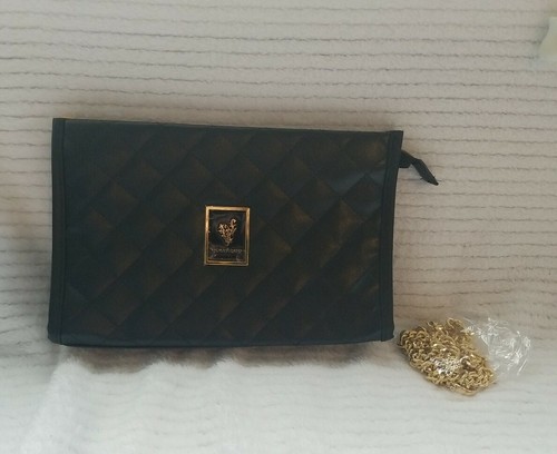 Younique black quilted purse - black,