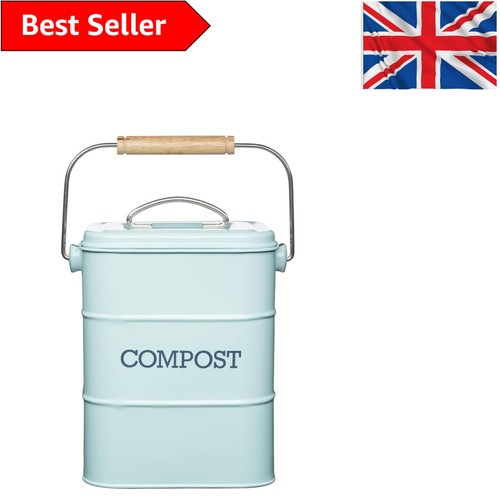 Duck egg blue kitchen compost - blue,