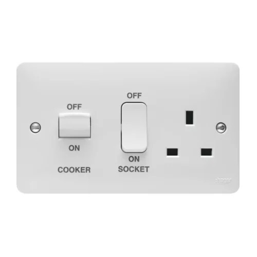 Hager 45amp cooker - cooker, control