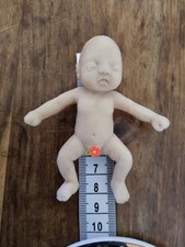 ?3 Inch Blank Soft Full body soft Silicone Baby  Girl  Unpainted doll.