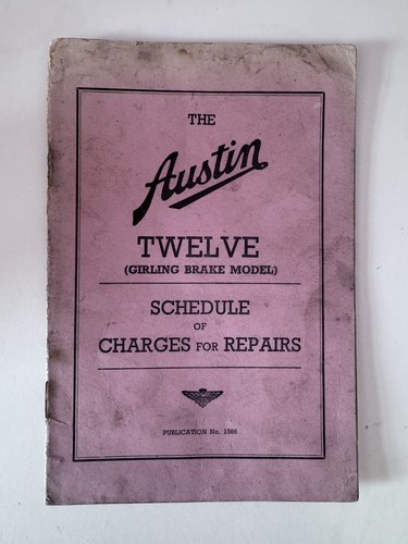 Vintage 1930 austin twelve - 1930's,