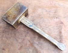 VINTAGE Carpenters 12 inch Wooden Mallet, beech head, ash handle