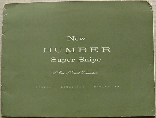 Humber super snipe car - super,