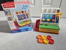 Fisher - Price Toy Cash Register / Till with 6 Coins And Original Box