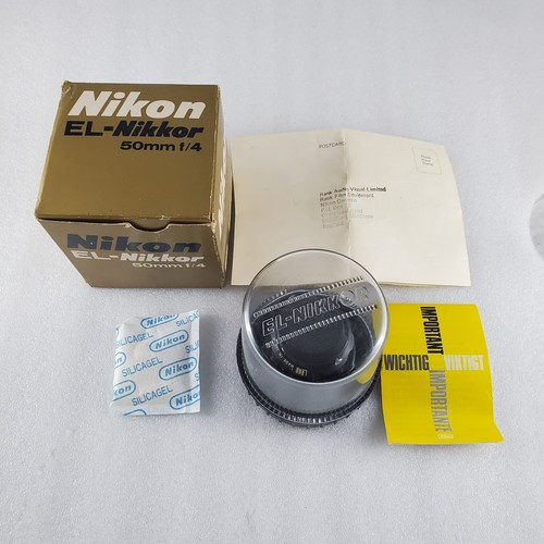 Nikon nikkor 50mm 4 lens - el-nikkor,
