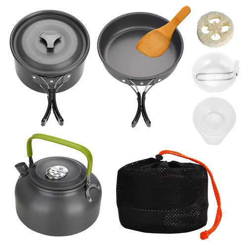 Camping cooking set non stick - camping,