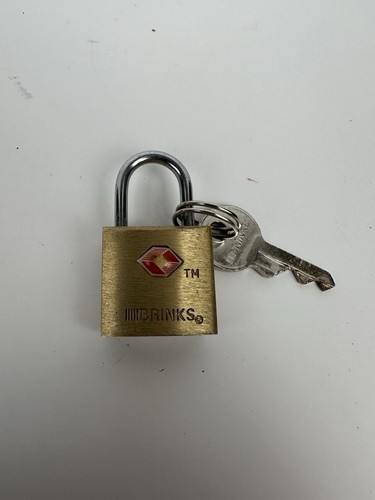 Vintage brinks brass lock - brinks,