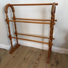 Vintage Wooden Towel Rail