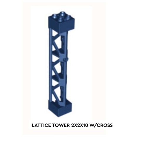 Lego lattice tower - tower, 2x2x10