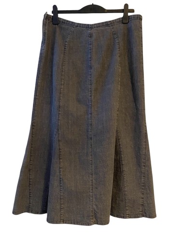 Per una denim maxi skirt - m&s,