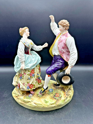 Porcelain figurine dancing - porcelain,