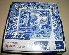 BOXED SET SIX SPODE BLUE