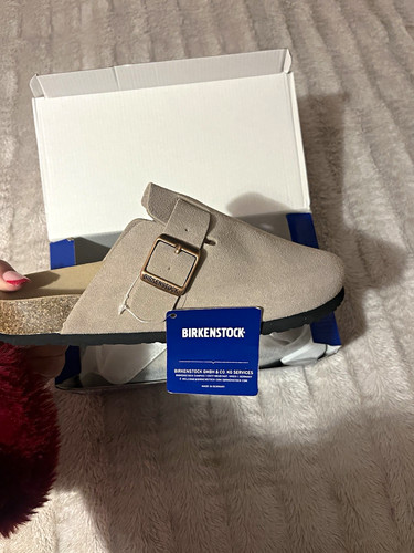 Birkenstock boston suede soft - birkenstock,