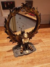 Nemesis Now Fantasy Myth Butterfly Fairy Elf Mirror Resin Ornament Gothic Punk