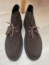 NEW CLARKS ORIGINALS DESERT BOOT BROWN SUEDE, UK 10.5G