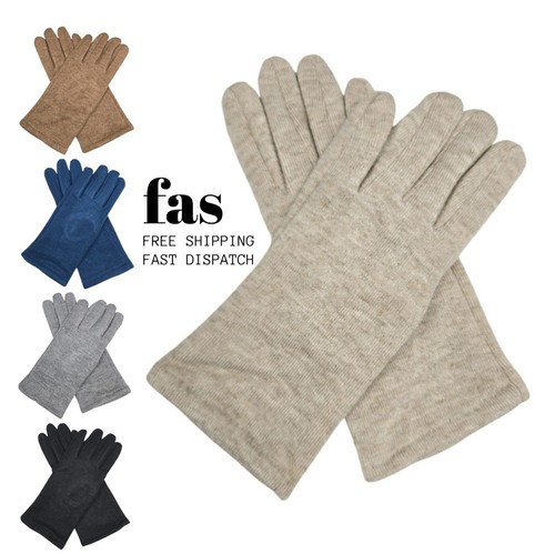 Women plain winter gloves - women,