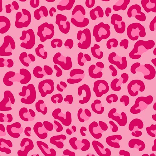 20x pink leopard print peel - print,